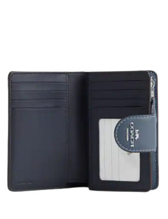 Coach Medium Corner Zip Wallet With Puffy Diamond Quilting