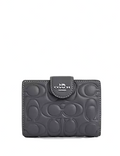 Coach Medium Corner Zip Wallet With Signature