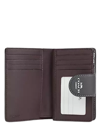 Coach Medium Corner Zip Wallet With Signature