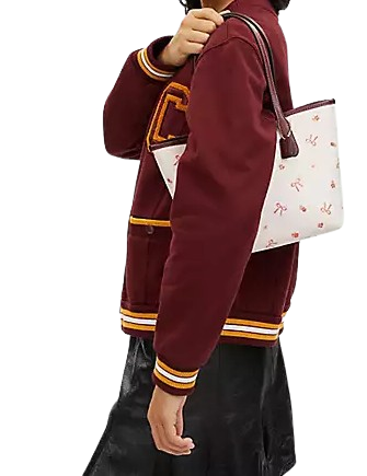Coach Mini City Tote With Bow Tie Print