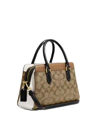 Coach Mini Darcie Carryall In Colorblock Signature Canvas