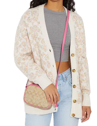 Coach Mini Jamie Camera Bag In Signature Canvas