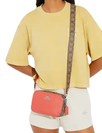 Coach Mini Jamie Camera Bag With Signature Canvas