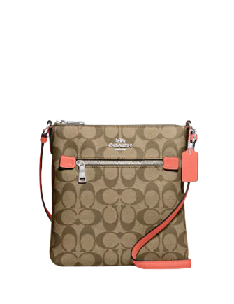 Coach Mini Rowan File Bag In Signature Canvas