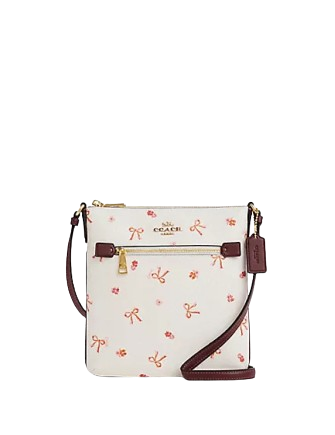 Coach Mini Rowan File Bag With Bow Print
