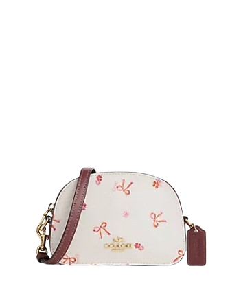 Coach Mini Serena Satchel With Bow Print