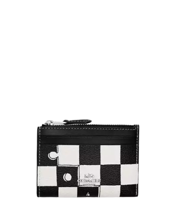 Coach Mini Skinny Id Case With Checkerboard Print