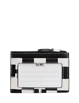 Coach Mini Skinny Id Case With Checkerboard Print
