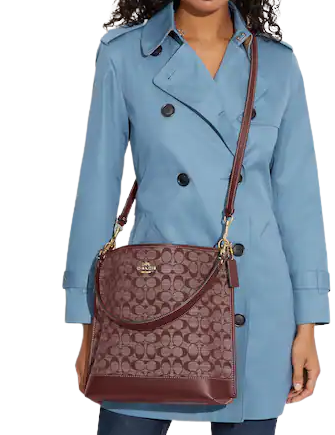 Coach Mollie Bucket Bag In Signature Chambray