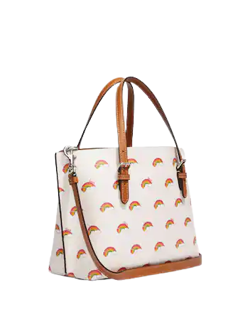 Coach Mollie Tote 25 With Rainbow Print
