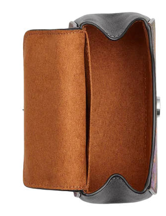 Coach Morgan Card Case On A Chain In Signature Canvas With Rose Print