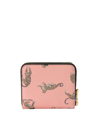 Kate Spade New York Morgan Leopard Small Compact Wallet