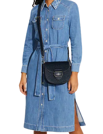 Coach Morgan Saddle Bag In Signature Leather