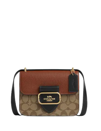 Coach Morgan Square Crossbody In Colorblock Signature Canvas