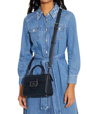 Coach Morgan Top Handle Satchel In Signature Leather