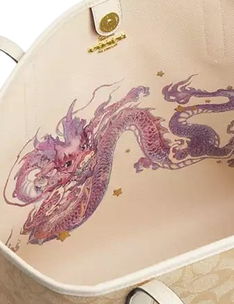 Coach New Year City Tote With Dragon