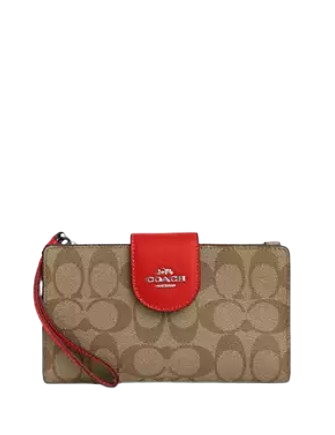 Coach Tech Wallet In Colorblock Signature Canvas