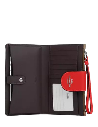 Coach Tech Wallet In Colorblock Signature Canvas