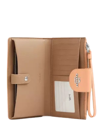 Coach Phone Wallet In Signature Jacquard