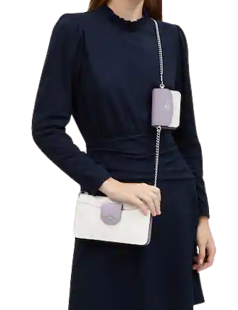 Coach Poppy Crossbody With Card Case In Signature Canvas