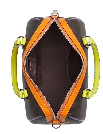 Coach Rowan Satchel In Colorblock Signature Canvas