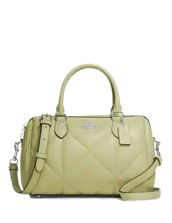 Coach Rowan Satchel With Puffy Diamond Quilting