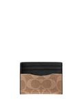 Coach Slim Id Card Case In Signature Canvas