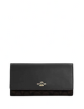 Coach Slim Trifold Wallet In Signature Canvas