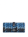 Coach Slim Wallet With Graphic Plaid Print