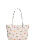 Coach Small City Tote With Snail Print