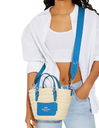 Coach Small Straw Tote