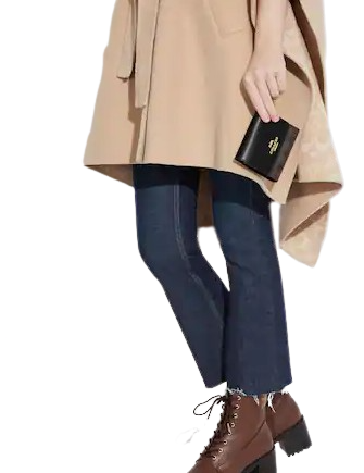 Coach Small Trifold Wallet In Blocked Signature Canvas
