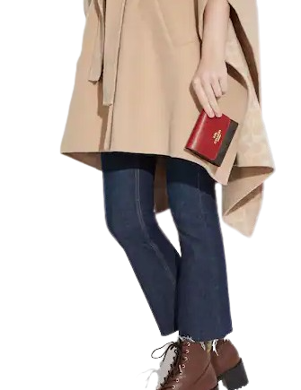 Coach Small Trifold Wallet In Blocked Signature Canvas