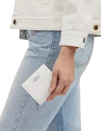 Coach Snap Wallet In Signature Canvas