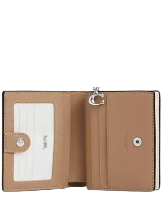 Coach Snap Wallet In Signature Canvas