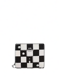 Coach Snap Wallet With Checkerboard Print