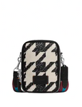 Coach Stanton Crossbody With Houndstooth Print