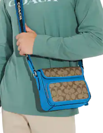 Coach Sullivan Flap Crossbody In Colorblock Signature Canvas