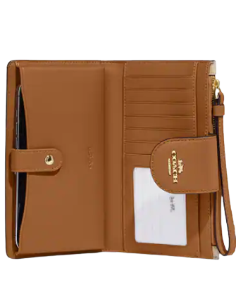 Coach Tech Wallet In Colorblock Signature Canvas