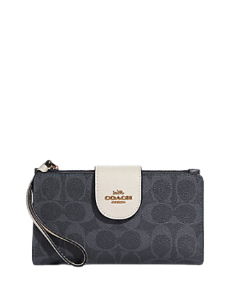 Coach Tech Wallet In Colorblock Signature Canvas