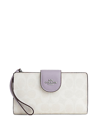 Coach Tech Wallet In Colorblock Signature Canvas