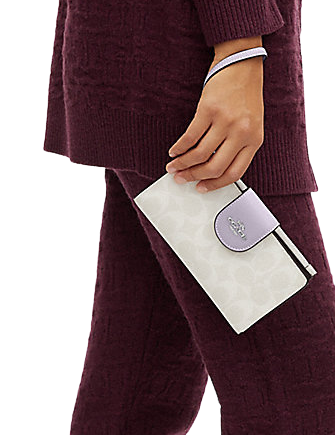 Coach Tech Wallet In Colorblock Signature Canvas