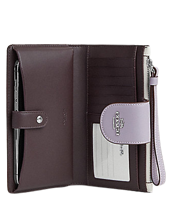 Coach Tech Wallet In Colorblock Signature Canvas