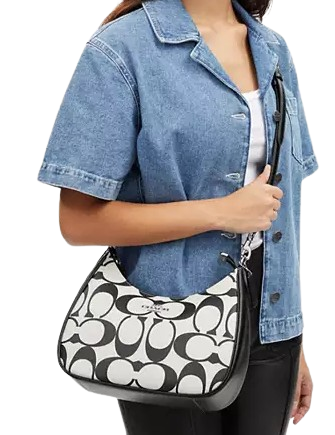 Coach Teri Hobo In Signature Canvas