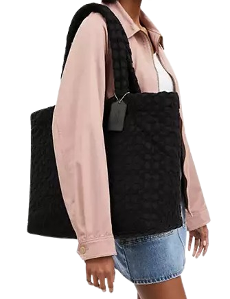 Coach Tote In Signature Terry