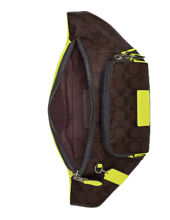Coach Track Belt Bag In Colorblock Signature Canvas