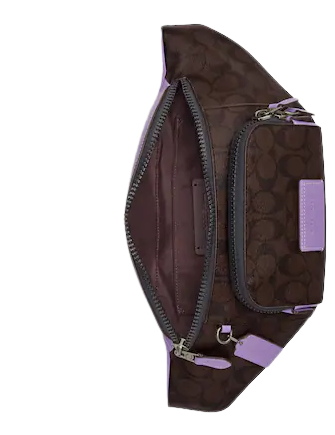 Coach Track Belt Bag In Colorblock Signature Canvas