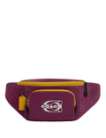 Coach Track Belt Bag In Colorblock With Coach Stamp