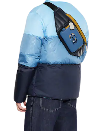 Coach Track Belt Bag With Quilting And Coach Stamp