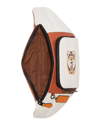 Coach Track Belt Bag With Quilting And Coach Stamp